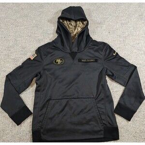 Nike San Francisco 49ers Salute To‎ Service NFL On-Field Hoodie Youth Size Large